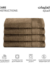 Cotton Hand Towel 50x100 CM 4 Piece Set-Soft Feel, Quick Dry, Highly Absorbent Durable Towels - Cotton Home