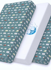 Premium Cotton 3-Piece Baby Crib Bedding Set (120x60 cm) Fitted Baby Mattress Sheets and Protector Dream Home