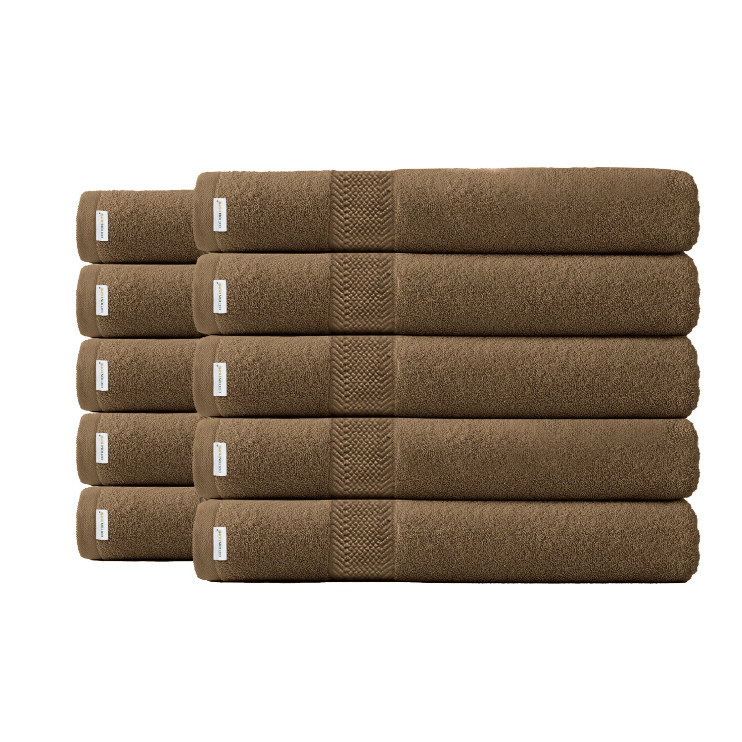 Cotton Bath Towel 70x140 CM 10 Piece Set-Soft Feel, Quick Dry, Highly Absorbent Durable Towels - Cotton Home