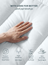 Mattress Topper Extra Thick 180x200+10cm White