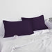 Pillow Cover with Pressed Pillow Set- 50x75cm - Dreamy Comfort Combo Dark Purple - 2 Piece - Cotton Home