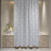 Shower Curtain Printed Fabric with Hooks 180x180 Cm - Rinse 211A - Cotton Home