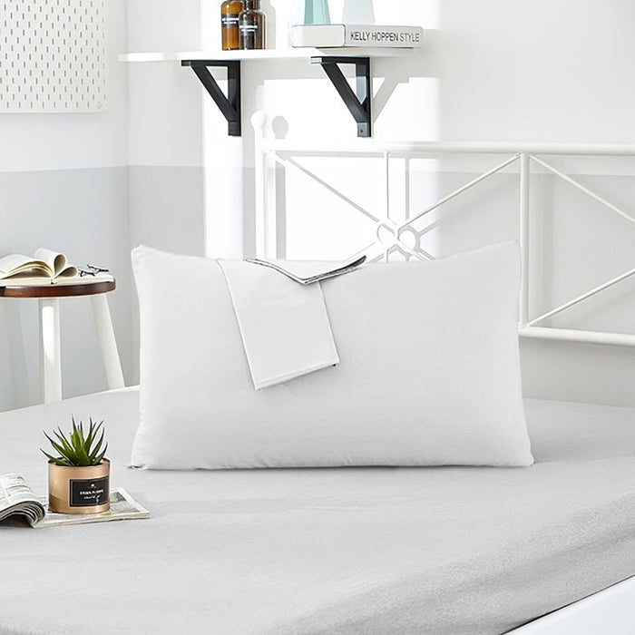 White Pillow Cover with Pressed Pillow Set- 50x75cm - Dreamy Comfort Combo - 2 Piece - Cotton Home