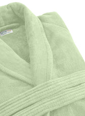 Premium Cotton Mint Green Terry Bathrobe with Pockets Suitable for Men and Women, Soft & Warm Terry Home Bathrobe, Sleepwear Loungewear, One Size Fits All - Cotton Home