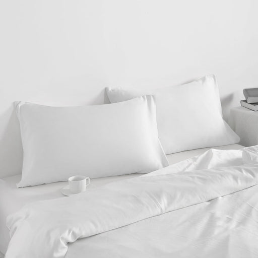 White Pillow Cover with Pressed Pillow Set- 50x75cm - Dreamy Comfort Combo - 2 Piece - Cotton Home