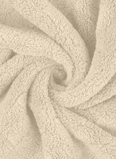 Premium Cotton Cream Terry Bathrobe with Pockets Suitable for Men and Women, Soft & Warm Terry Home Bathrobe, Sleepwear Loungewear, One Size Fits All - Cotton Home