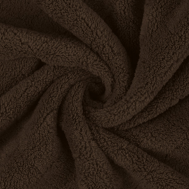 Premium Cotton Brown Terry Bathrobe with Pockets Suitable for Men and Women, Soft & Warm Terry Home Bathrobe, Sleepwear Loungewear, One Size Fits All - Cotton Home