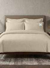 Egyptian Cotton 6 Piece Duvet Cover Set 220x240cm Beige