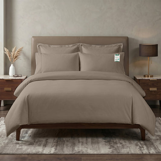 Egyptian Cotton 6 Piece Duvet Cover Set 220x240cm Champagne