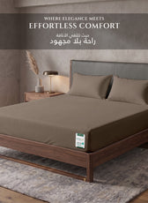 Premium Cotton Fitted Bedsheet 500TC High Quality 160x200cm Champagne