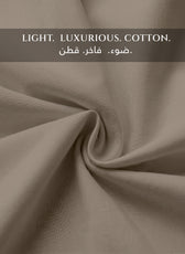 Premium Cotton Fitted Bedsheet 500TC High Quality 160x200cm Champagne