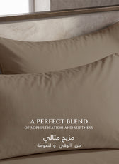 Premium Cotton Fitted Bedsheet 500TC High Quality 160x200cm Champagne