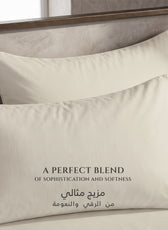 Premium Cotton Fitted Bedsheet 500TC High Quality 120x200cm Cream Canoli