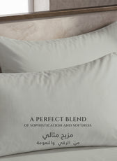 Premium Cotton Fitted Bedsheet 500TC High Quality 160x200cm Foggy Stone