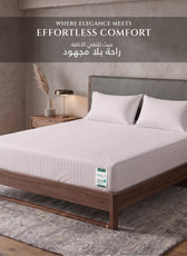 Premium Cotton Fitted Bedsheet 500TC Stripe High Quality 120x200cm Light Grey