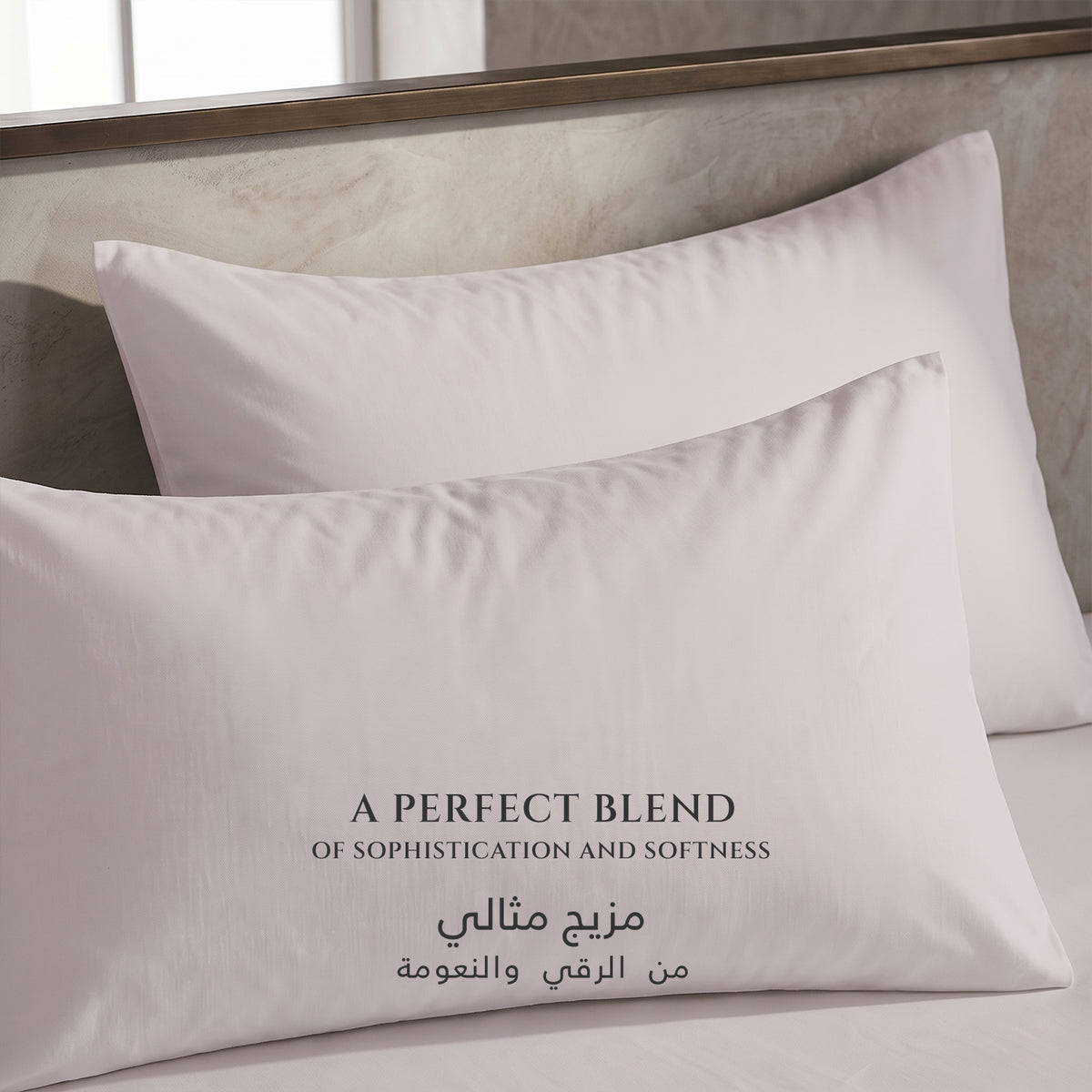Premium Cotton Fitted Bedsheet 500TC High Quality 200x200cm Light Grey