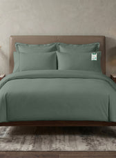 Egyptian Cotton 6 Piece Duvet Cover Set 220x240cm Seige Green