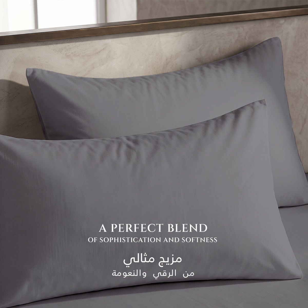 Premium Cotton Fitted Bedsheet 500TC High Quality 120x200cm Silver