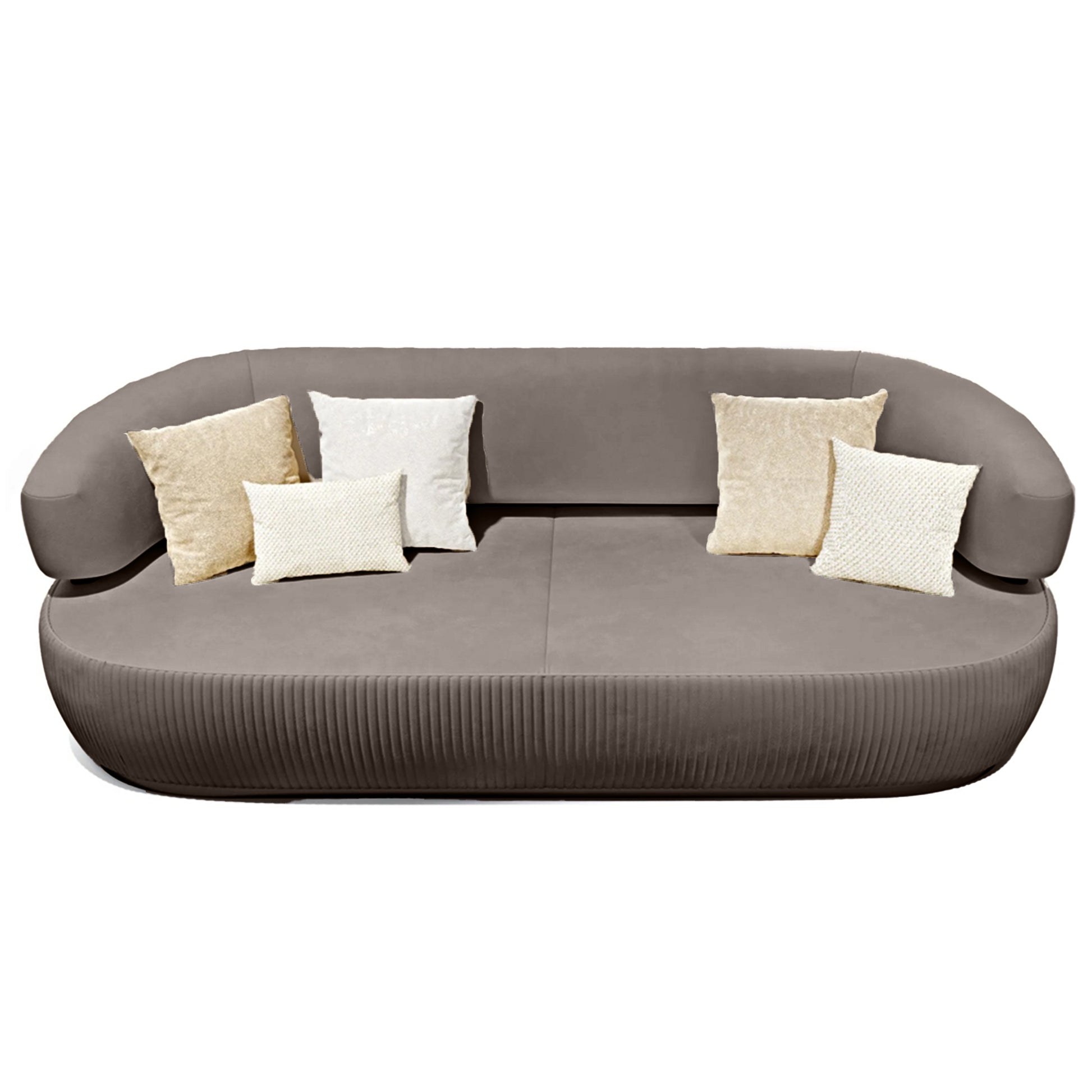 Nova 3-Seater Velvet Sofa in  – Luxurious Comfort, L230cm x W110cm x H86cm - Cotton Home