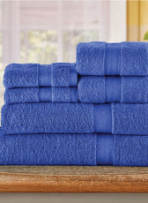 Cotton Towels 6 Piece Set-Soft Feel, Quick Dry, Highly Absorbent Durable Towels - Cotton Home