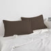 Pillow Cover with Pressed Pillow Set- 50x75cm - Dreamy Comfort Combo Khaki - 2 Piece - Cotton Home