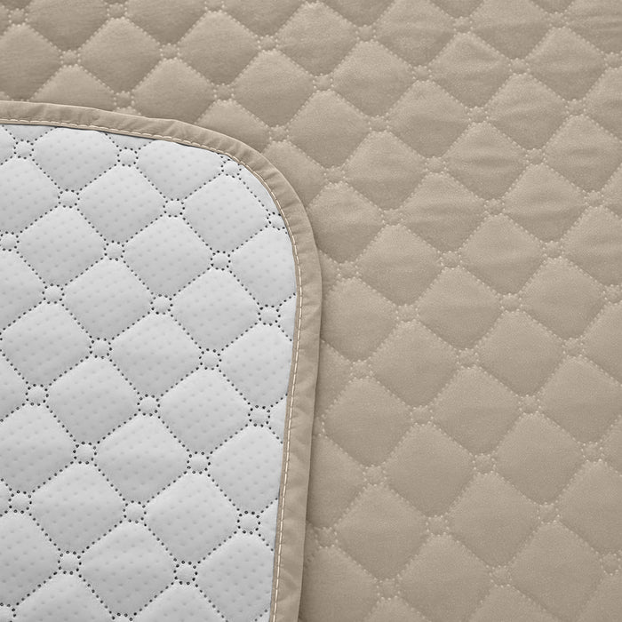 Ultimate Sofa Protector 3 Seater: Water Resistant Sofa Couch Cover for Ultimate Comfort |  Furniture Protector for Pets Kids - Beige - Cotton Home