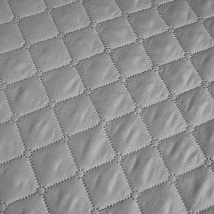 Ultimate Sofa Protector 3 Seater: Water Resistant Sofa Couch Cover for Ultimate Comfort |  Furniture Protector for Pets Kids - Silver - Cotton Home