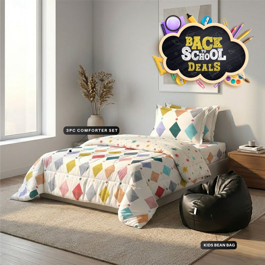3PC Kids Bedding & Bean Bag Bundle 04