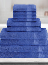 Cotton Towels 10 Piece Set-Soft Feel, Quick Dry, Highly Absorbent Durable Towels - Cotton Home