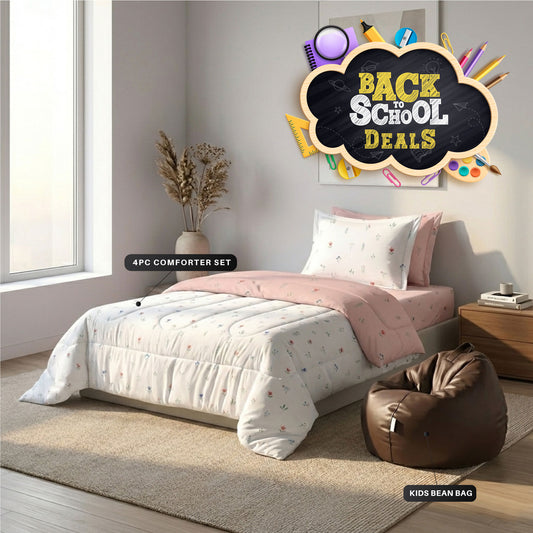 4PC Kids Bedding & Bean Bag Bundle 17