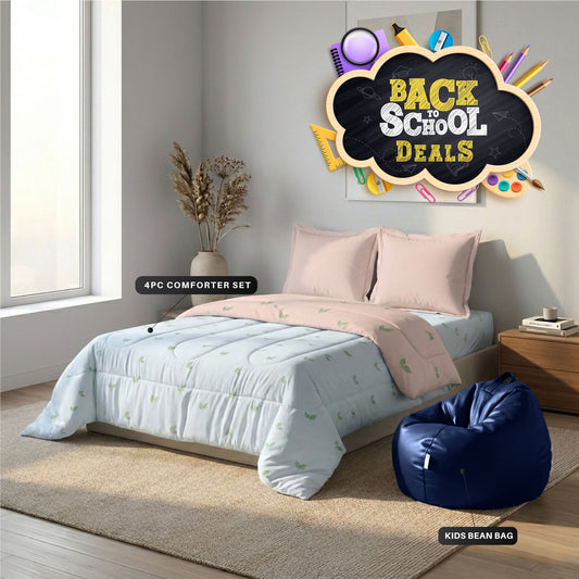 4PC Kids Bedding & Bean Bag Bundle 15