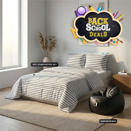 4PC Kids Bedding & Bean Bag Bundle 08