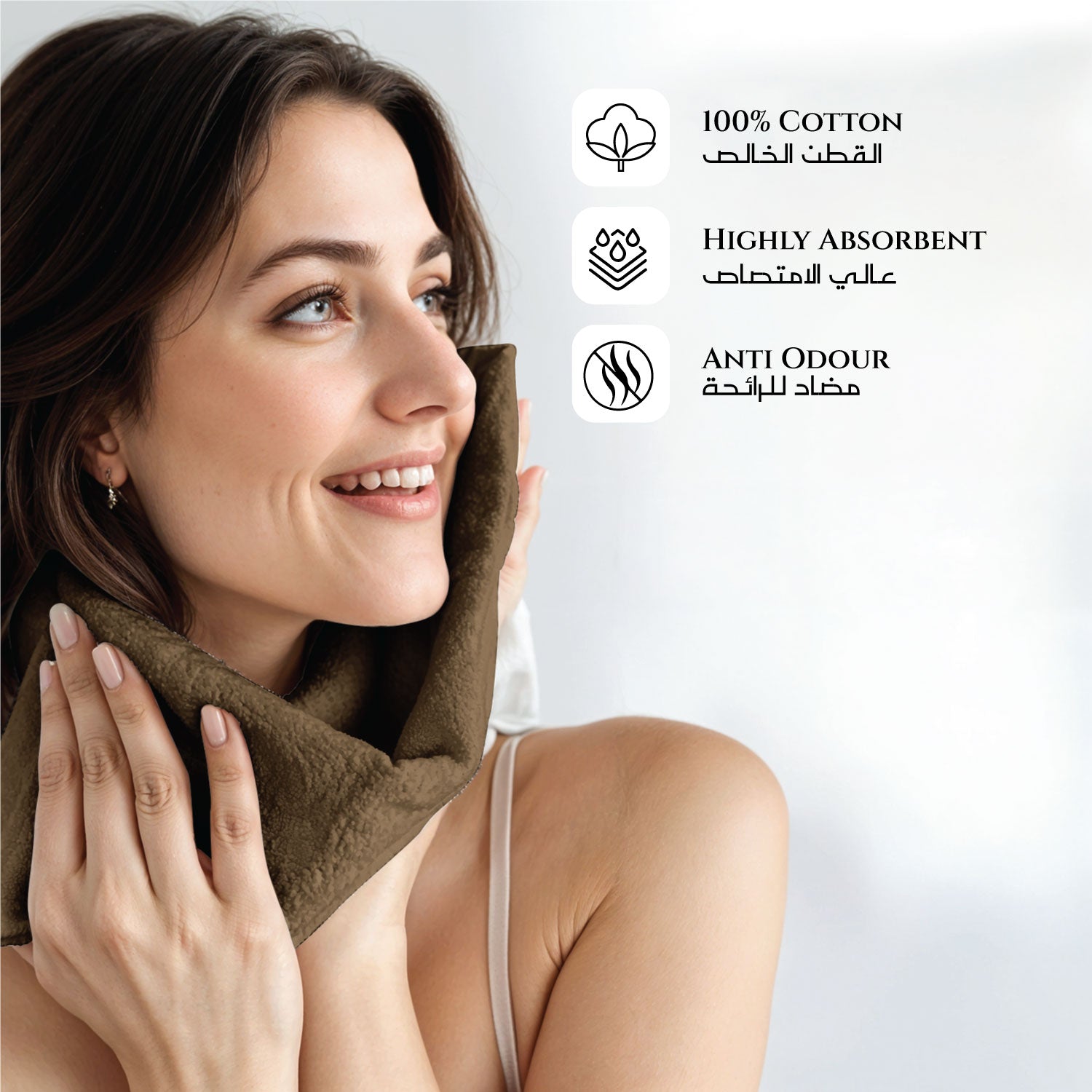 Cotton Face Towel and Hand Towel 4 Piece Set-Soft Feel, Quick Dry, Highly Absorbent Durable Towels - Cotton Home