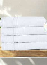 Cotton Hand Towel 40x70cm 4 Piece Set-Soft Feel, Quick Dry, Highly Absorbent Durable Towels