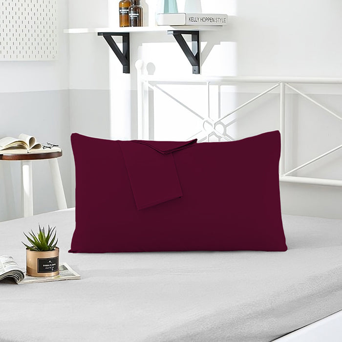 Super Soft Pillowcase 2PC Set - 50x75cm Burgundy