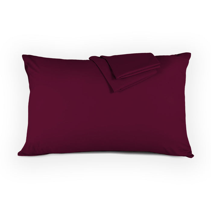 Pillow Cover with Pressed Pillow Set- 50x75cm - Dreamy Comfort Combo Burgundy - 2 Piece - Cotton Home