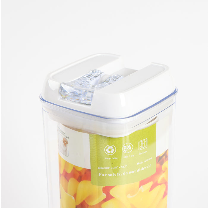 Glass Storage Jar Set of 7 Stackable Airtight Kitchen - Cotton Home