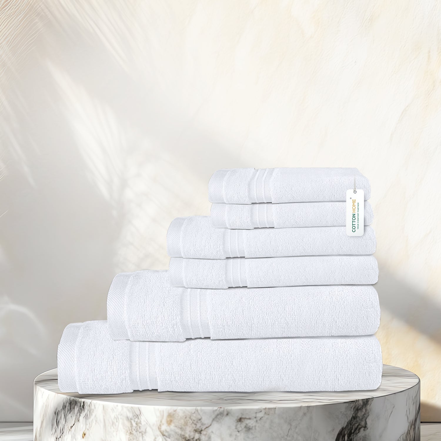 Cotton Towels 6 Piece Set-Soft Feel, Quick Dry, Highly Absorbent Durable Towels (Copy)