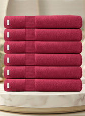 Cotton Bath Towel 70x140 CM 6 Piece Set-Soft Feel, Quick Dry, Highly Absorbent Durable Towels - Cotton Home