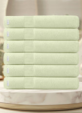 Cotton Bath Sheet 100x150 CM 6 Piece Set-Soft Feel, Quick Dry, Highly Absorbent Durable Towels - Cotton Home