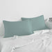 Pillow Cover with Pressed Pillow Set- 50x75cm - Dreamy Comfort Combo Metalic Blue - 2 Piece - Cotton Home