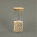 Eco-Friendly Round Set of 6 Glass Jars with Bamboo Lids - Cotton Home
