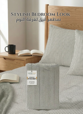Egyptian Cotton King Size Printed Fitted Sheet 180X200+30CM with Pillow Case (30B)