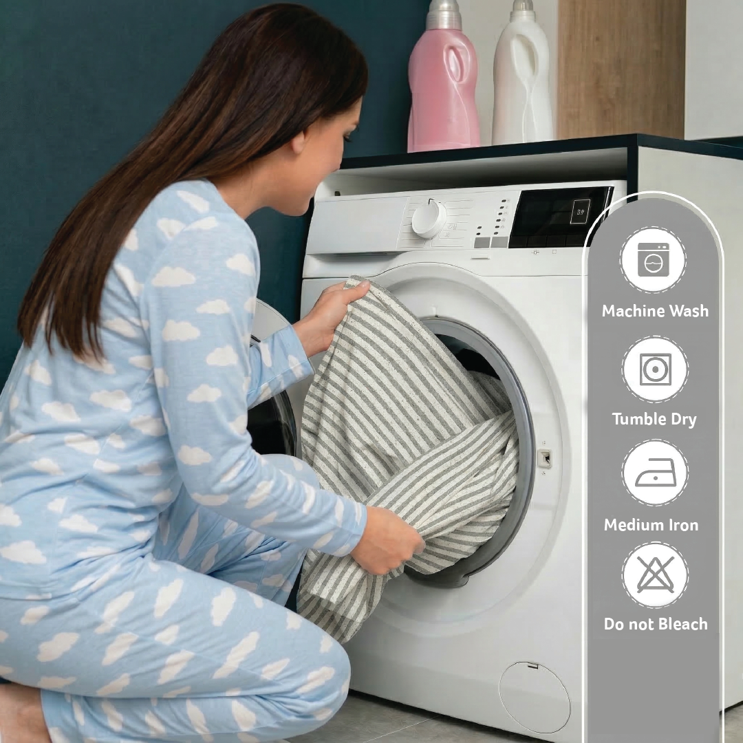 Egyptian Cotton King Size Printed Fitted Sheet 180X200+30CM with Pillow Case (30B)