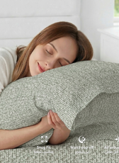 Egyptian Cotton King Size Printed Fitted Sheet 180X200+30CM with Pillow Case (5B)