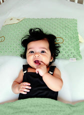 Skin Friendly Velvet Kids Pillow Green