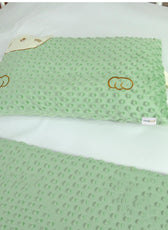 Skin Friendly Velvet Kids Pillow Green