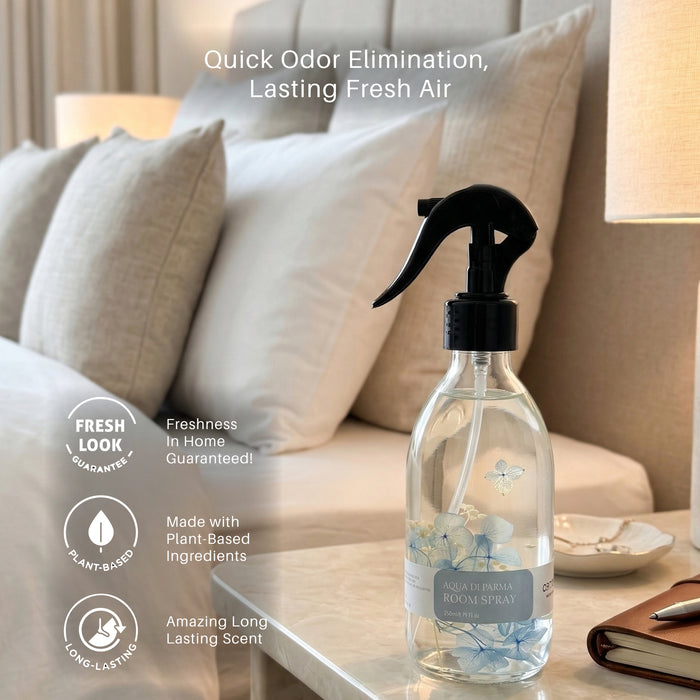 Aqua De Parma Bedding & Room Spray – Dual-Use Air & Fabric Freshener (250ml)