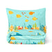 Kids Duvet Cover Set - 4 Pc - Aqua Print 160x220cm | Cotton Home - Cotton Home