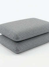 Breathable Grey Memory Foam Pillow - 40x60CM Pack of 2